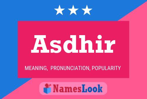 ملصق اسم Asdhir