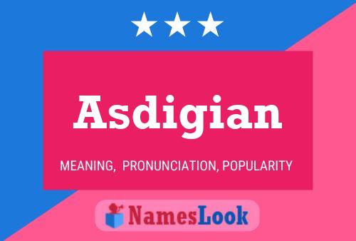 ملصق اسم Asdigian