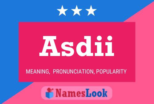 ملصق اسم Asdii