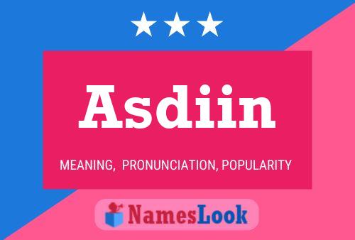 ملصق اسم Asdiin