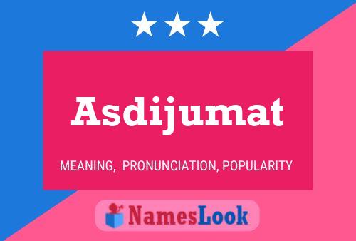 ملصق اسم Asdijumat