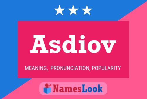 ملصق اسم Asdiov