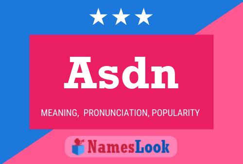 ملصق اسم Asdn