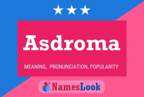 ملصق اسم Asdroma