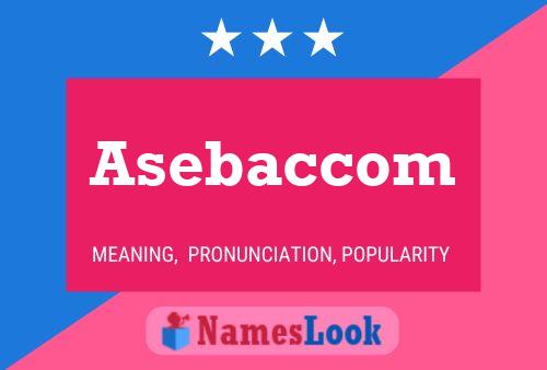 ملصق اسم Asebaccom