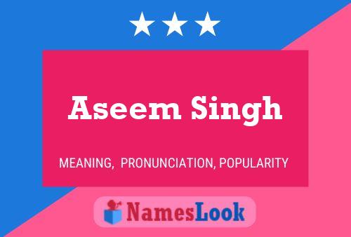 ملصق اسم Aseem Singh