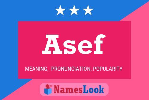 ملصق اسم Asef