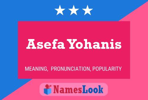 ملصق اسم Asefa Yohanis