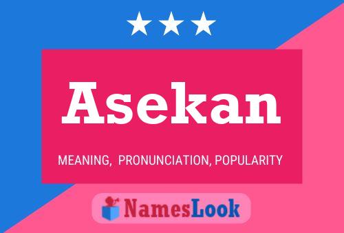 ملصق اسم Asekan