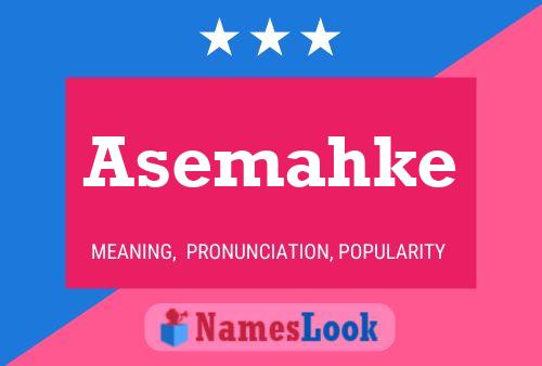 ملصق اسم Asemahke