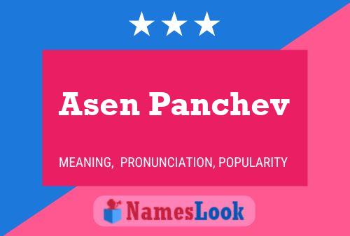 ملصق اسم Asen Panchev