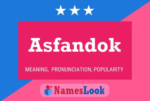 ملصق اسم Asfandok