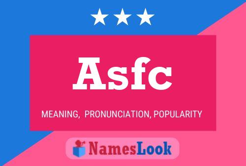 ملصق اسم Asfc