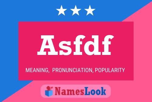 ملصق اسم Asfdf