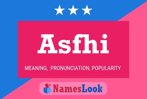 ملصق اسم Asfhi