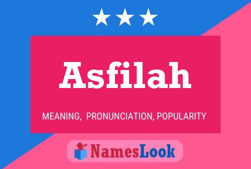 ملصق اسم Asfilah