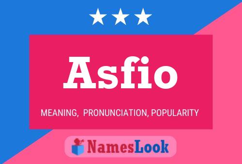 ملصق اسم Asfio