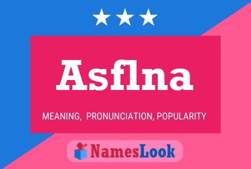 ملصق اسم Asflna