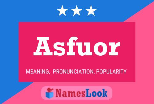 ملصق اسم Asfuor