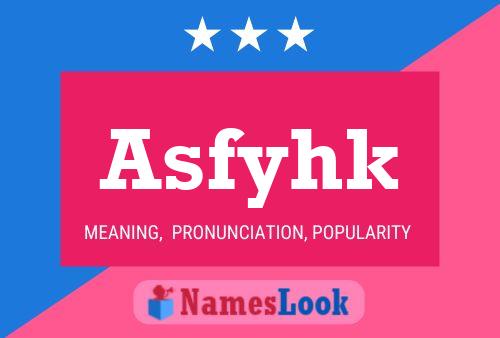 ملصق اسم Asfyhk