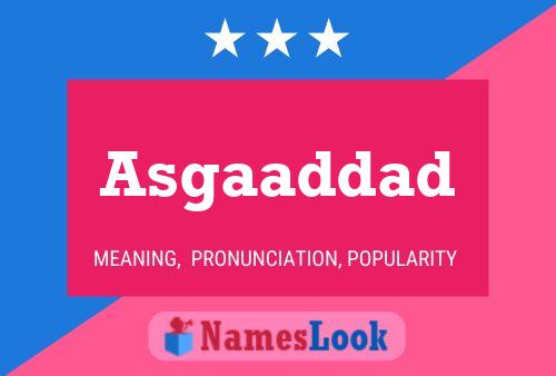 ملصق اسم Asgaaddad