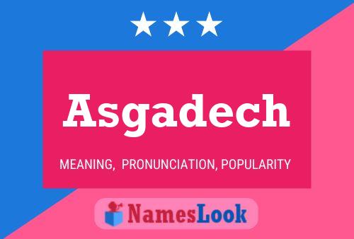 ملصق اسم Asgadech