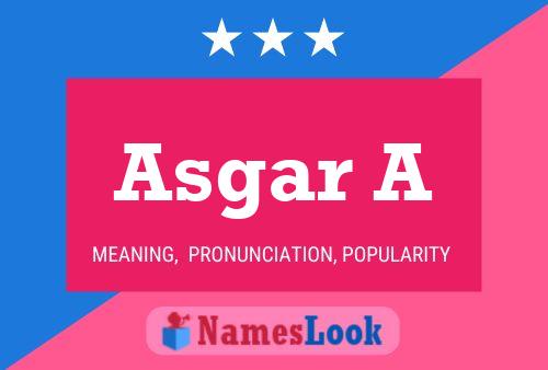 ملصق اسم Asgar A