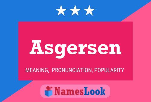 ملصق اسم Asgersen