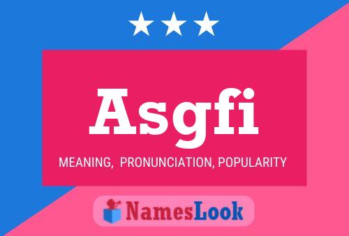 ملصق اسم Asgfi