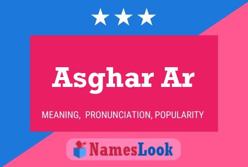 ملصق اسم Asghar Ar