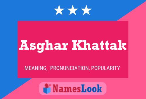 ملصق اسم Asghar Khattak