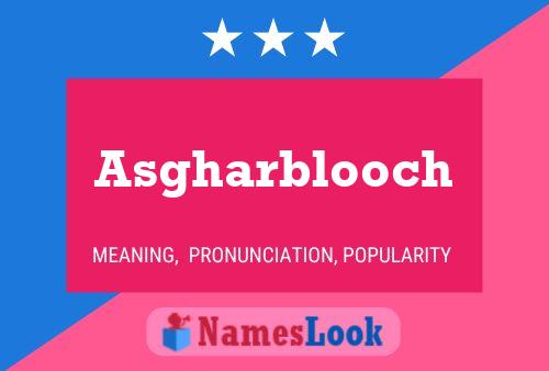 ملصق اسم Asgharblooch