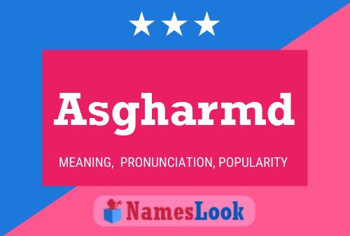 ملصق اسم Asgharmd