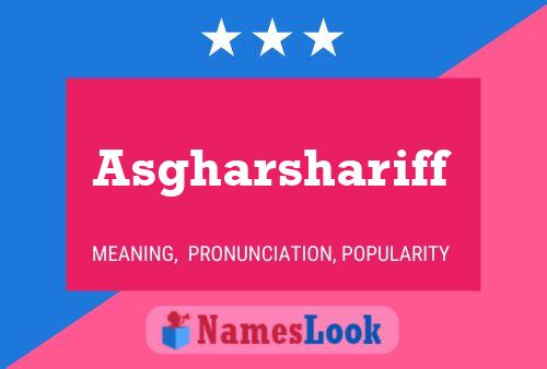 ملصق اسم Asgharshariff