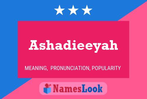 ملصق اسم Ashadieeyah