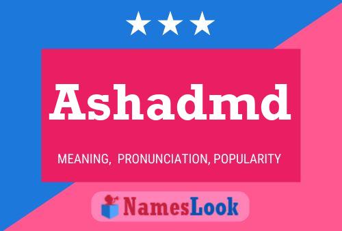 ملصق اسم Ashadmd