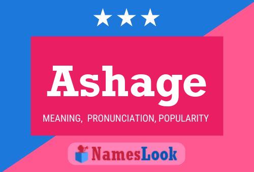 ملصق اسم Ashage