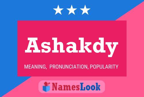 ملصق اسم Ashakdy