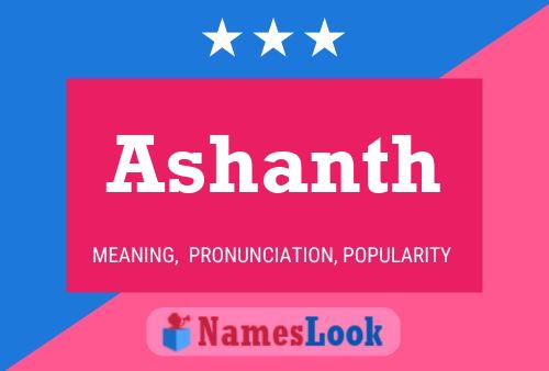 ملصق اسم Ashanth