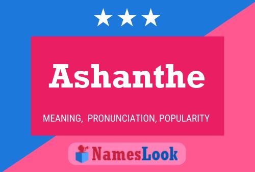 ملصق اسم Ashanthe