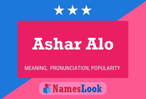 ملصق اسم Ashar Alo