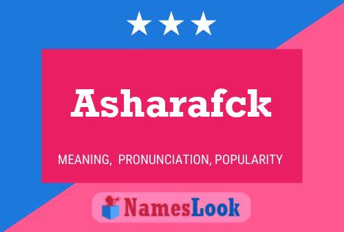 ملصق اسم Asharafck