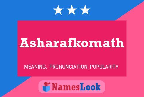 ملصق اسم Asharafkomath