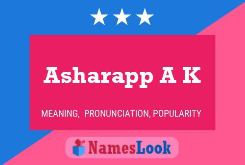 ملصق اسم Asharapp A K