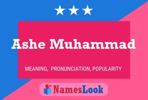 ملصق اسم Ashe Muhammad