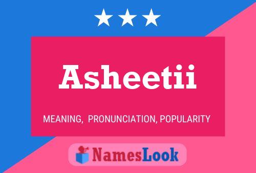 ملصق اسم Asheetii