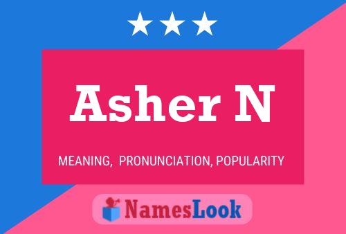 ملصق اسم Asher N