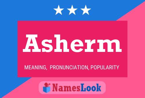 ملصق اسم Asherm