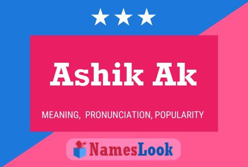 ملصق اسم Ashik Ak