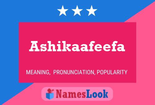 ملصق اسم Ashikaafeefa